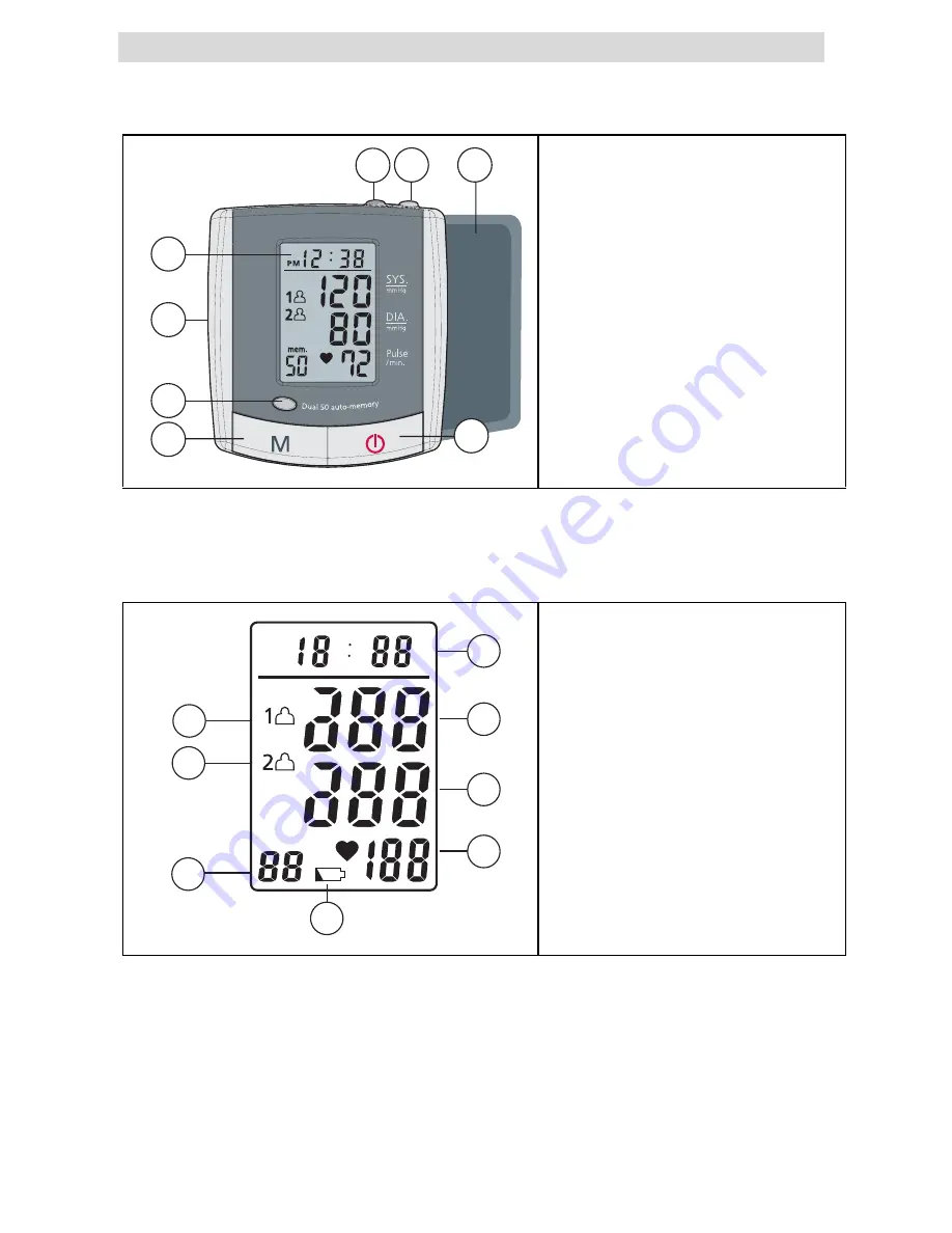 Topcom BPM WRIST 2501 User Manual Download Page 8