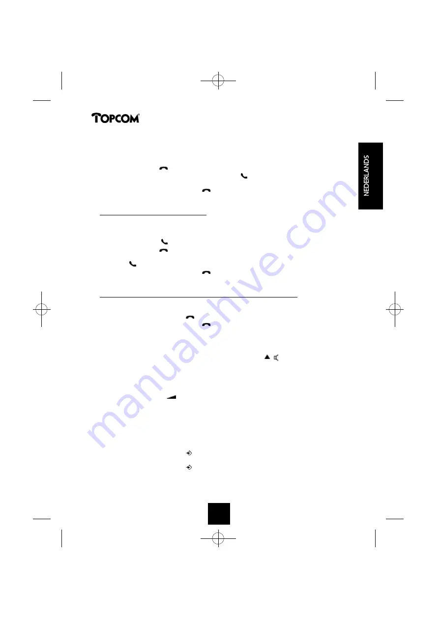 Topcom BUTLER 1250 User Manual Download Page 13