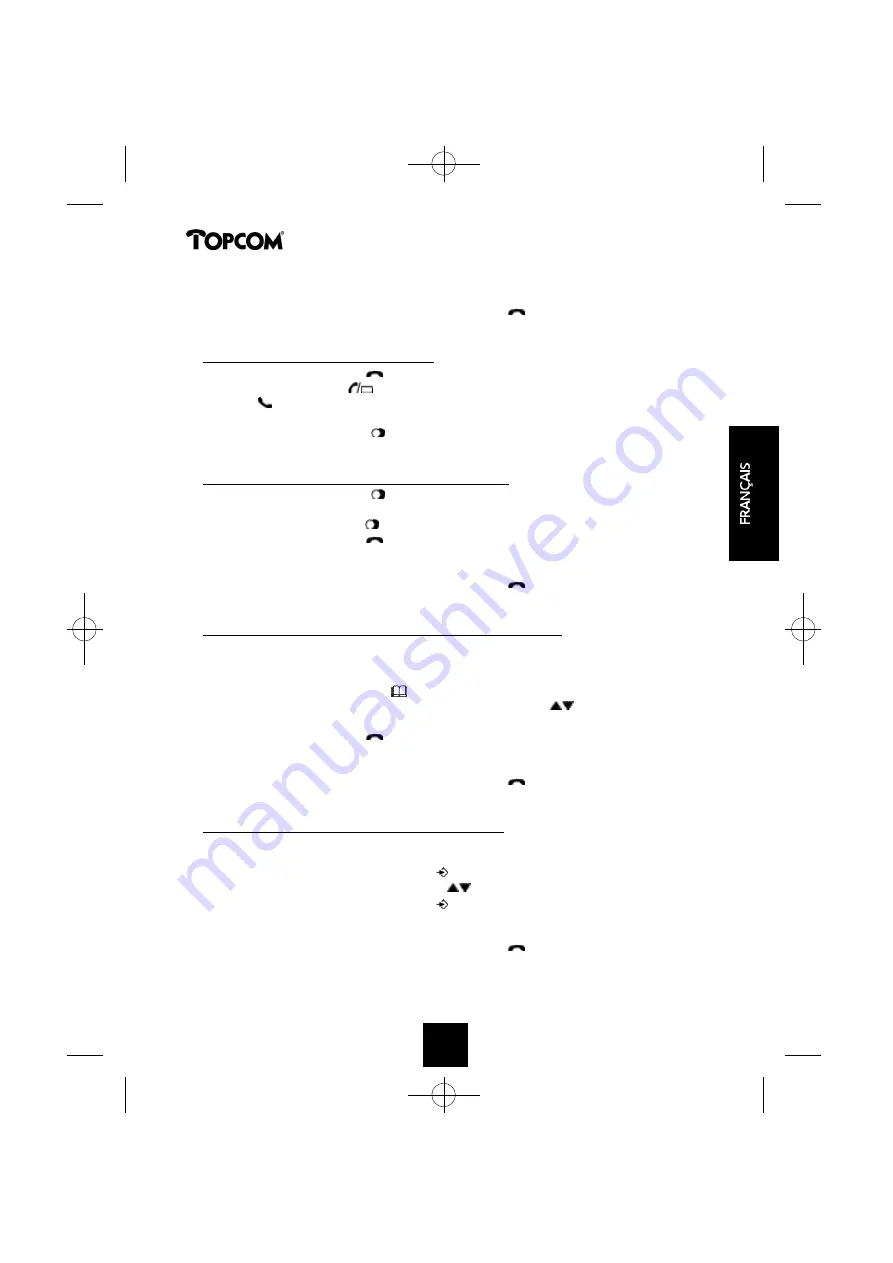 Topcom BUTLER 1250 Скачать руководство пользователя страница 47