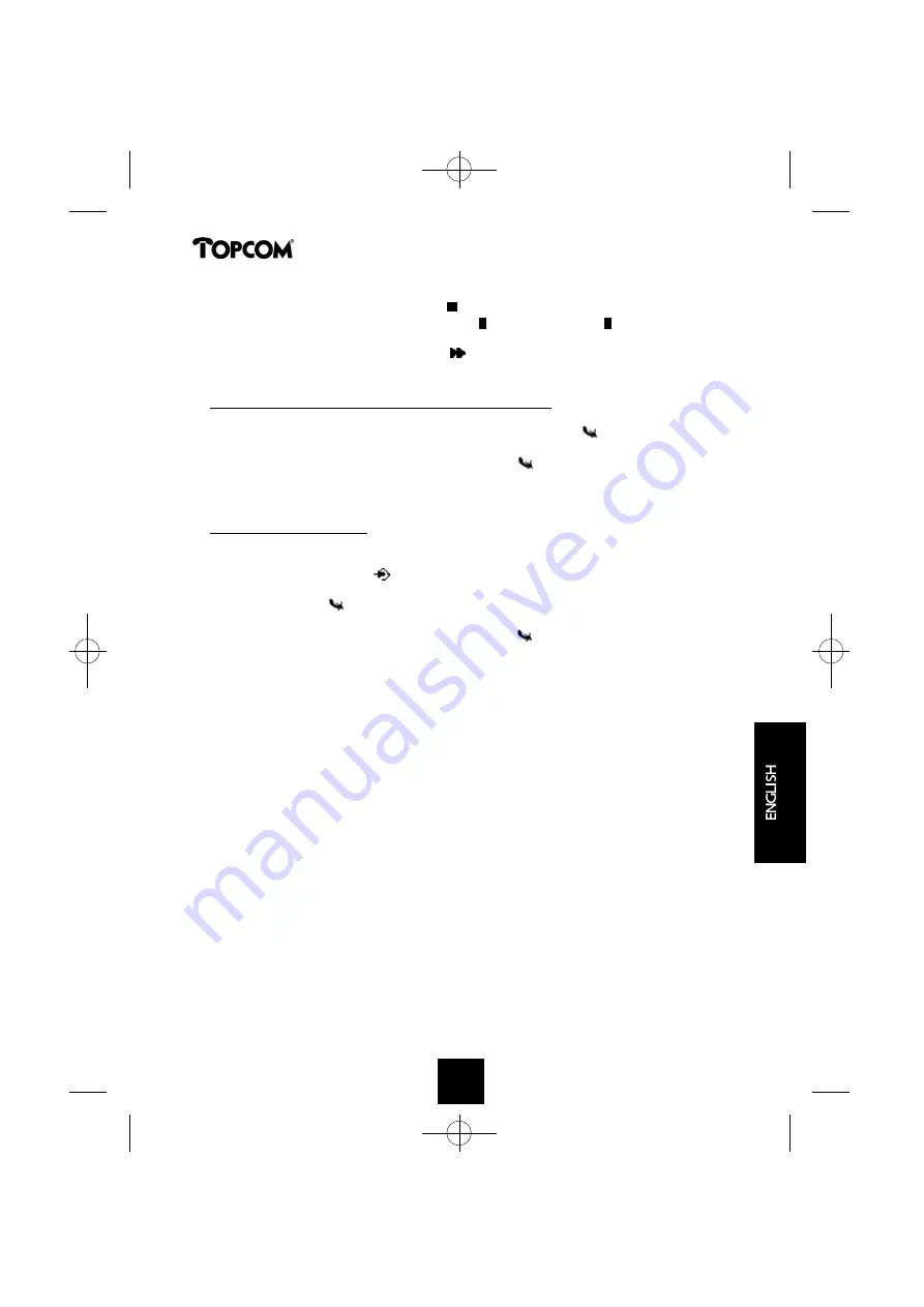 Topcom BUTLER 1250 Скачать руководство пользователя страница 105