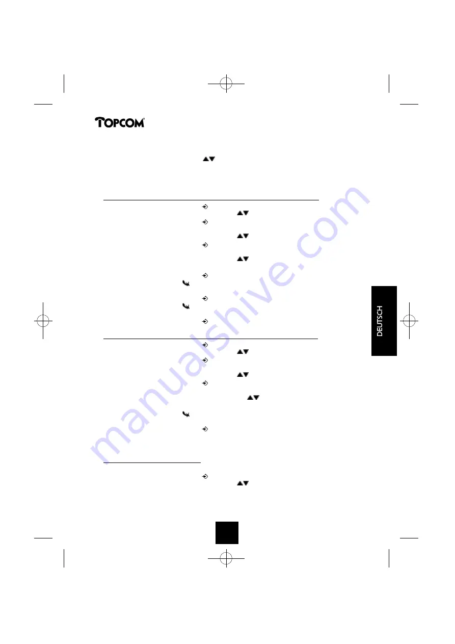 Topcom BUTLER 1250 Скачать руководство пользователя страница 123