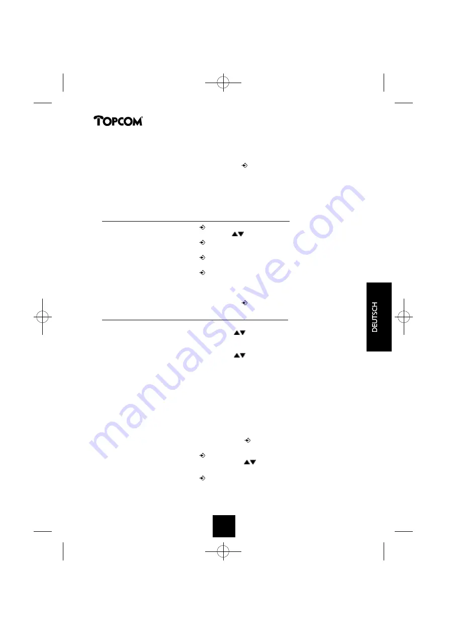 Topcom BUTLER 1250 Скачать руководство пользователя страница 125