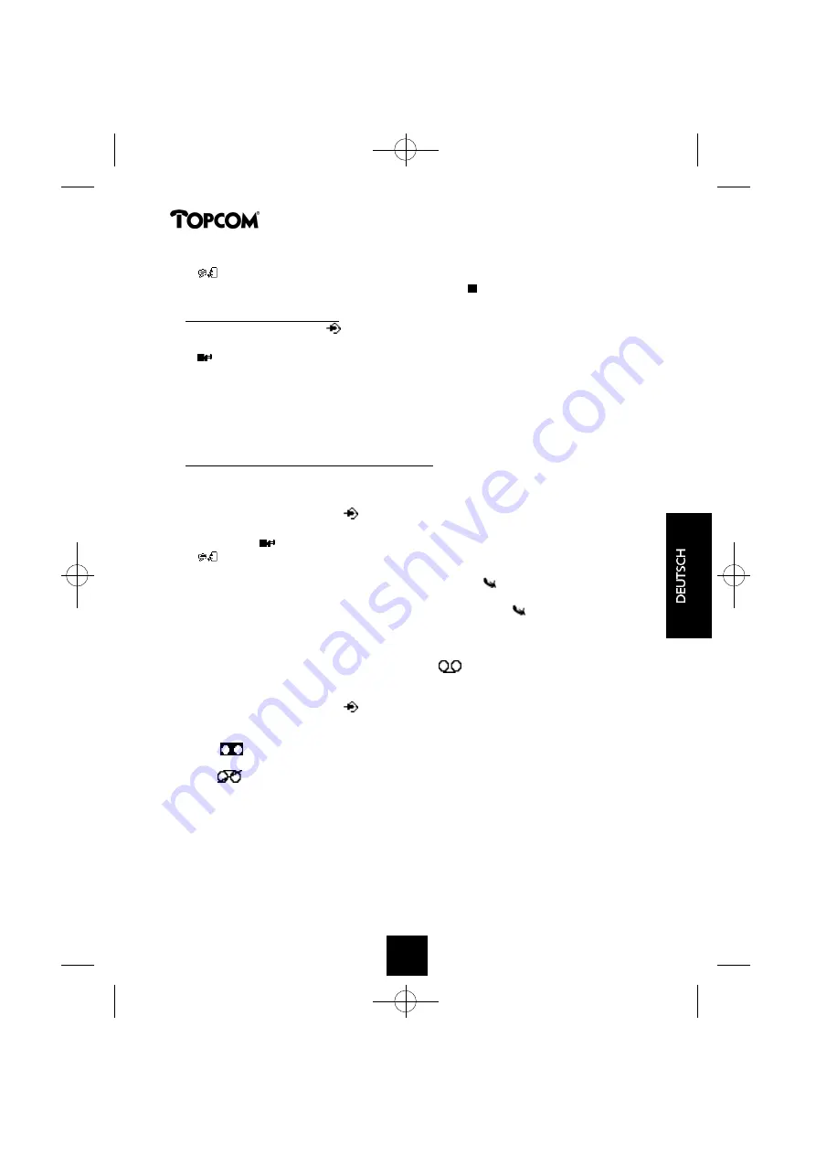 Topcom BUTLER 1250 User Manual Download Page 137