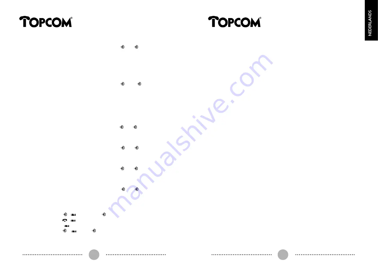 Topcom Butler 130 Operating Manual Download Page 9