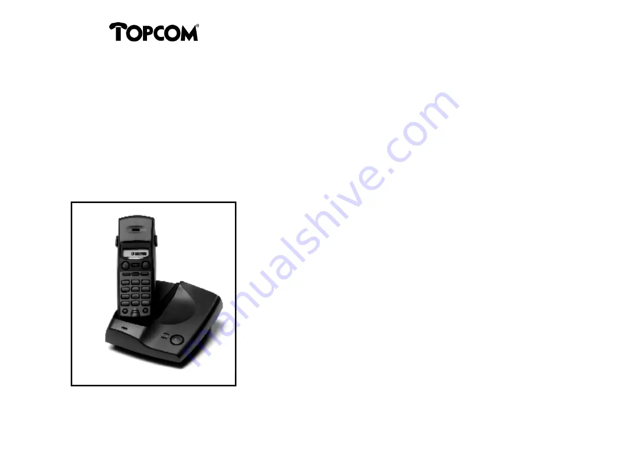 Topcom Butler 131 Operating Manual Download Page 1