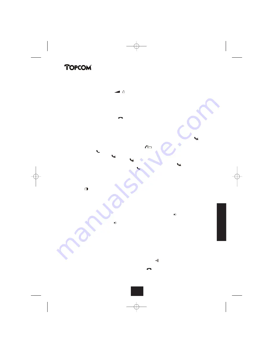 Topcom BUTLER 2450 User Manual Download Page 13