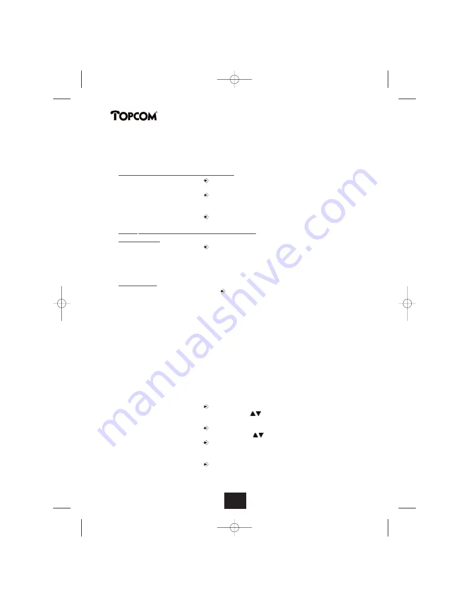 Topcom BUTLER 2450 User Manual Download Page 56