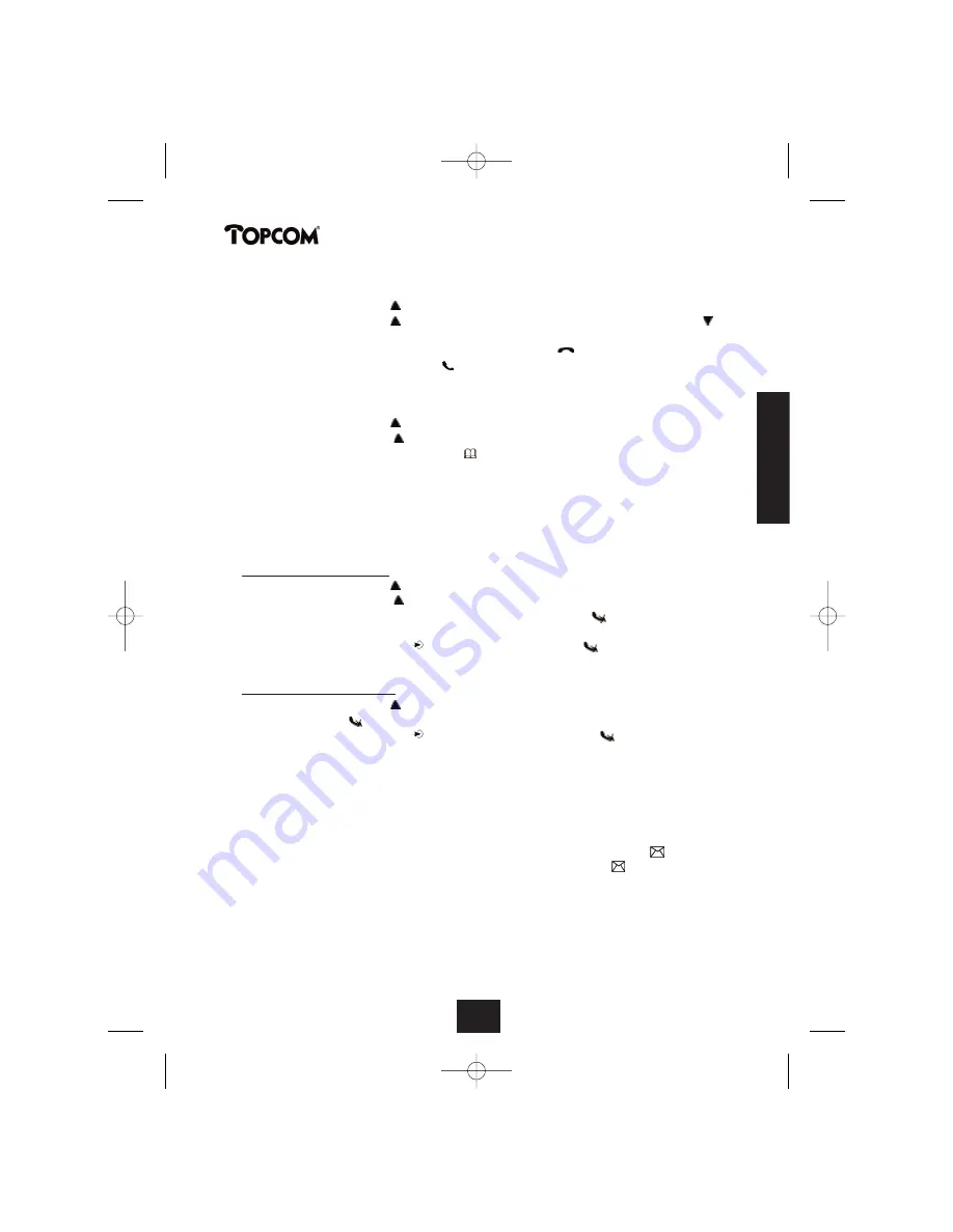 Topcom BUTLER 2450 Скачать руководство пользователя страница 59