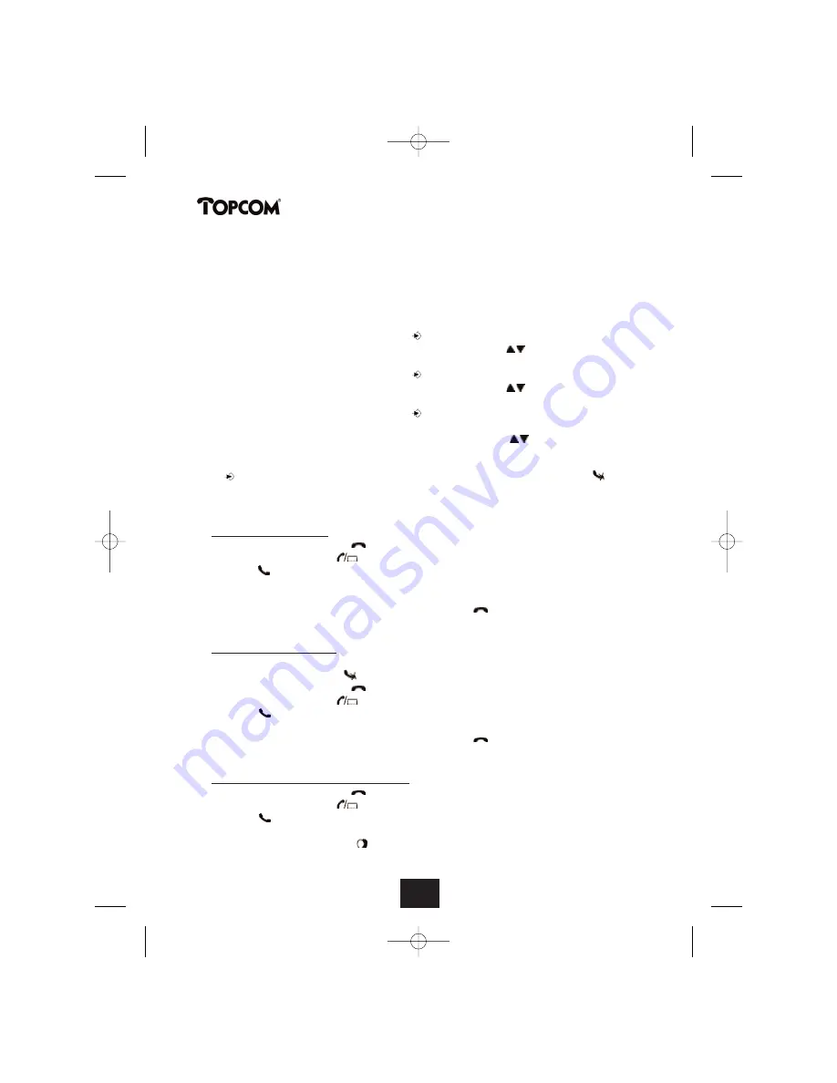 Topcom BUTLER 2450 User Manual Download Page 76