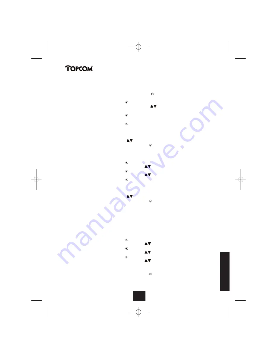 Topcom BUTLER 2450 User Manual Download Page 121