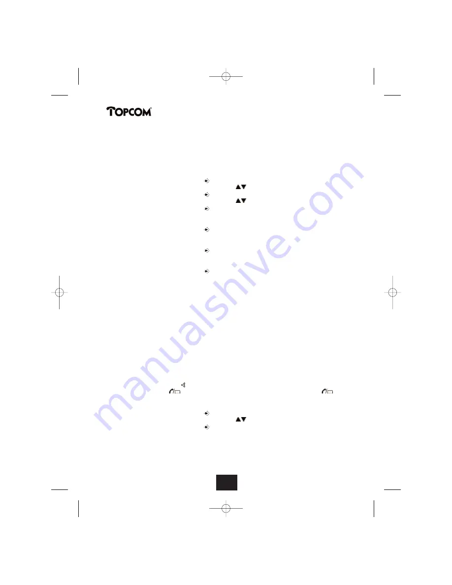 Topcom BUTLER 2450 User Manual Download Page 122