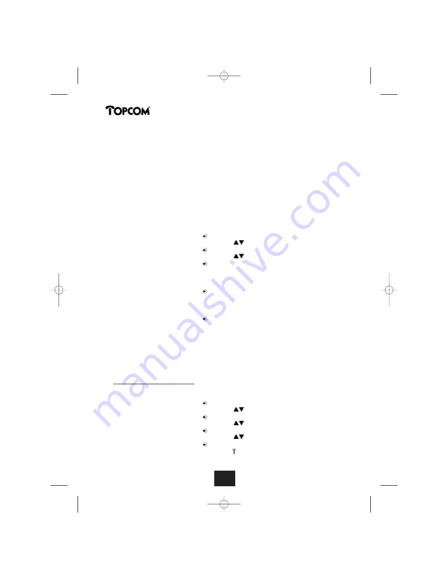 Topcom BUTLER 2450 Скачать руководство пользователя страница 124