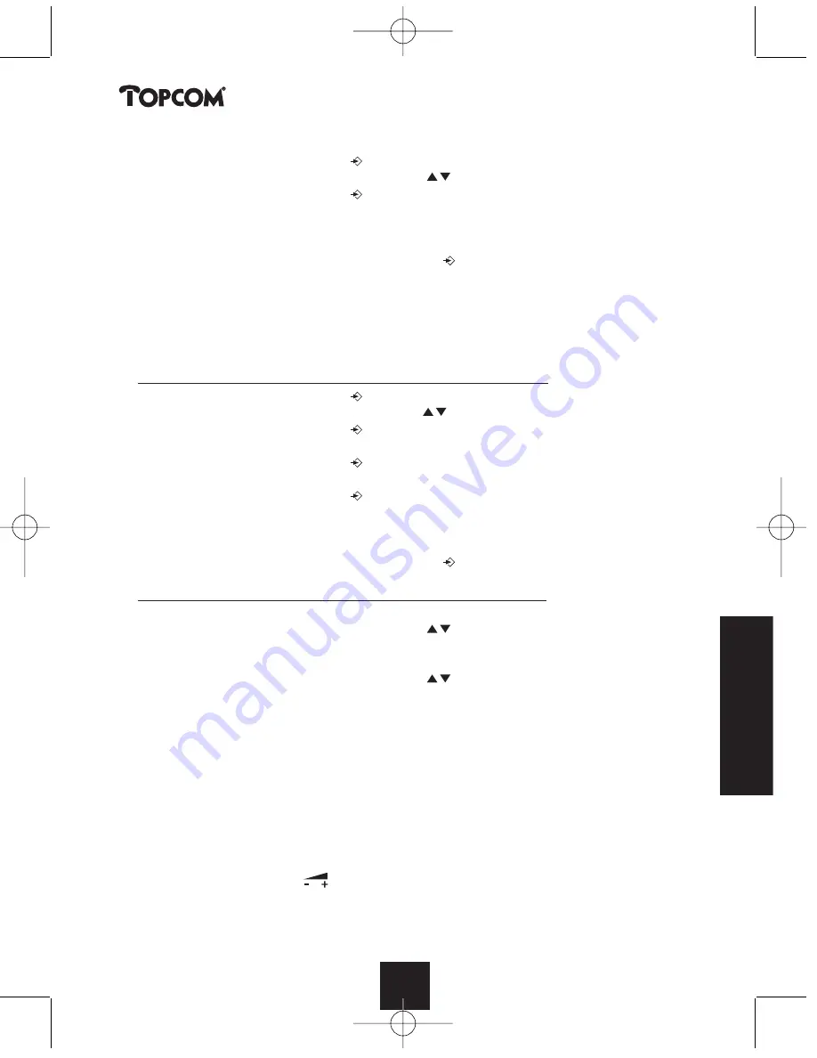 Topcom BUTLER 2455 User Manual Download Page 123