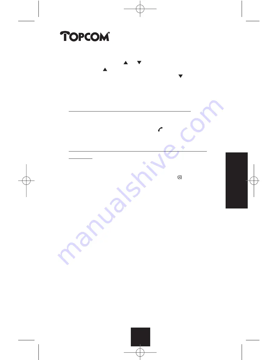 Topcom BUTLER 2700 Operating Manual Download Page 39