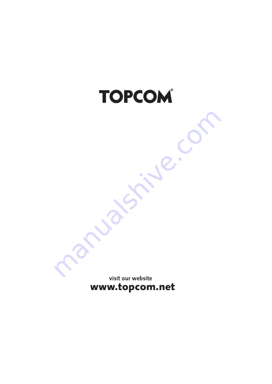 Topcom BUTLER 2900 Triple User Manual Download Page 56