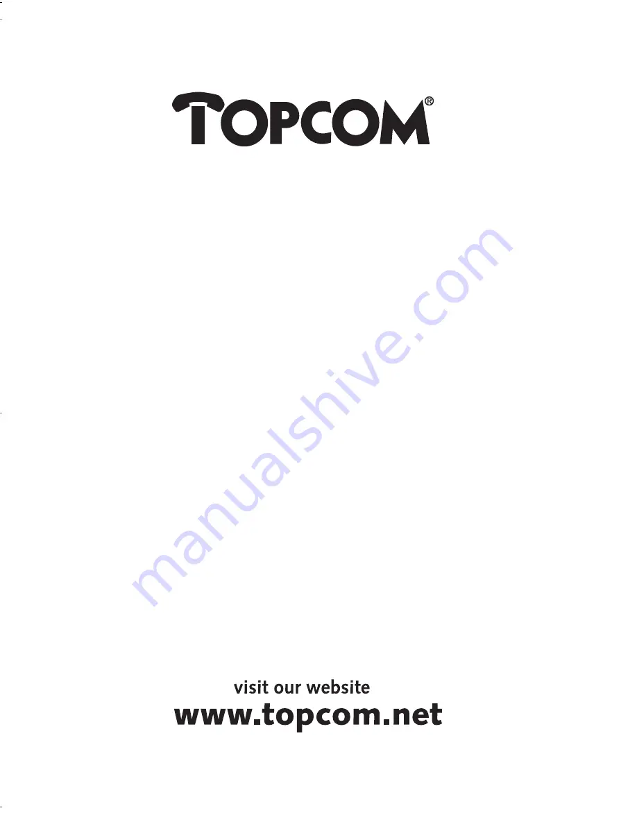 Topcom BUTLER 3100 User Manual Download Page 40