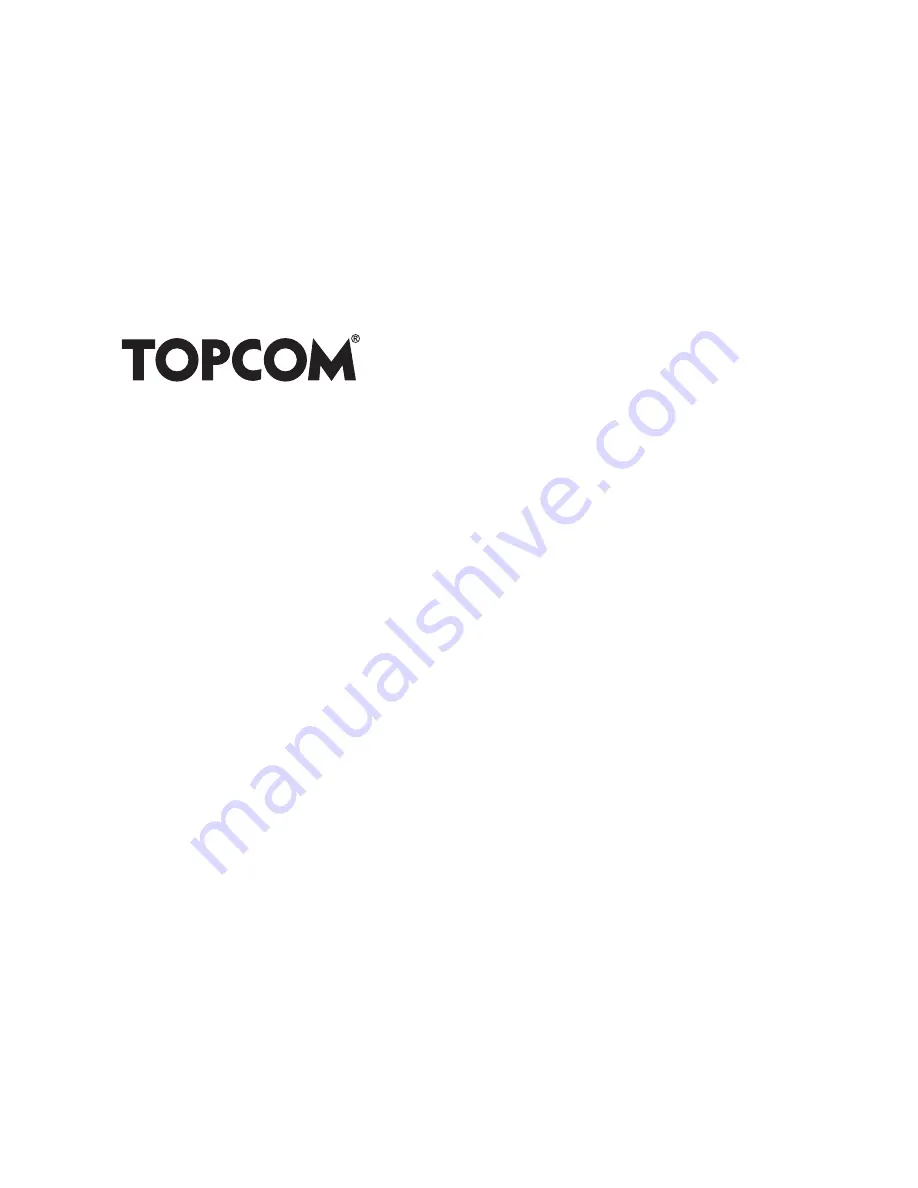 Topcom Butler Outdoor 2010 Short User Manual Download Page 84