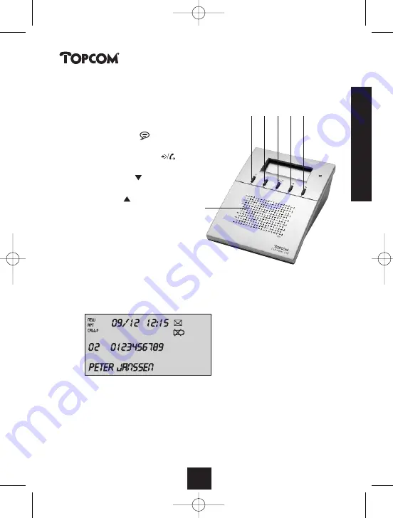 Topcom CALLMASTER 220 Operating Manual Download Page 9