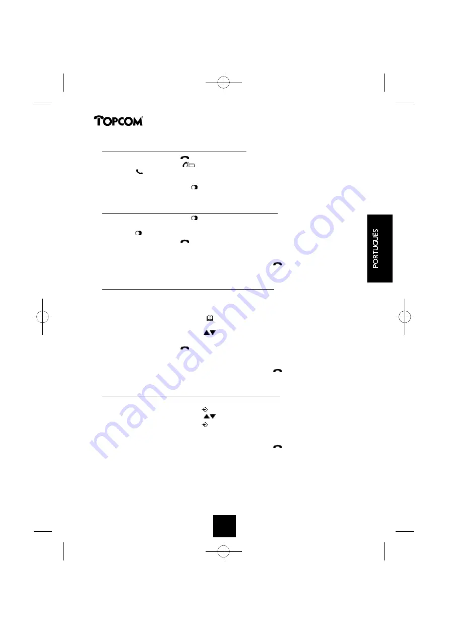 Topcom Cocoon 350 User Manual Download Page 42