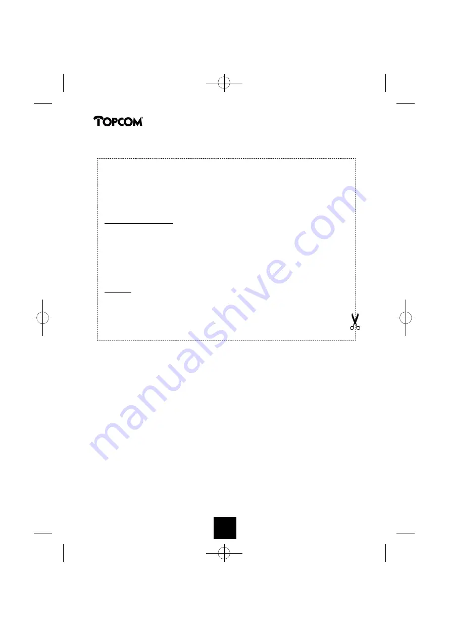 Topcom Cocoon 350 User Manual Download Page 67