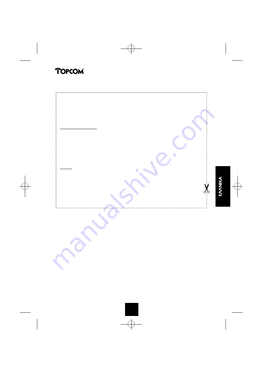 Topcom Cocoon 350 User Manual Download Page 102