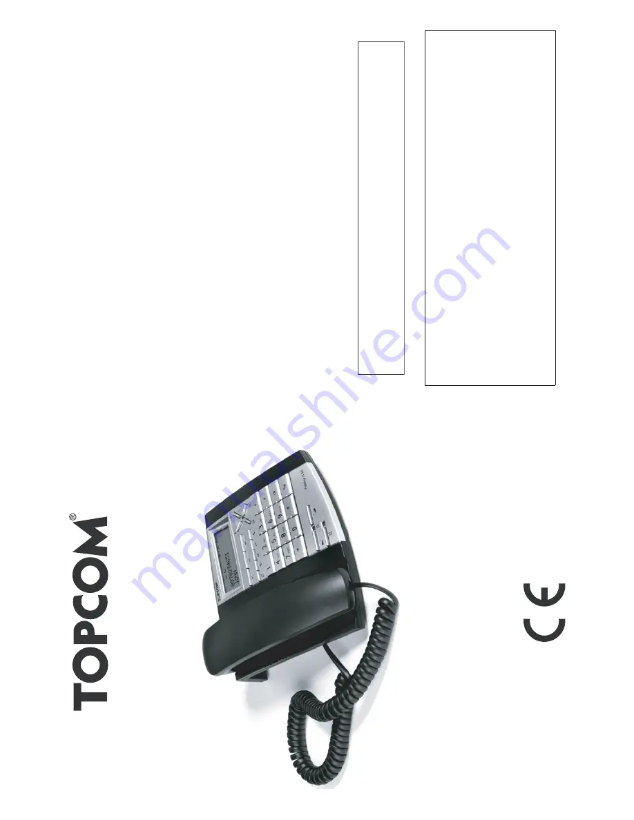 Topcom FIDELITY 1100 Скачать руководство пользователя страница 1