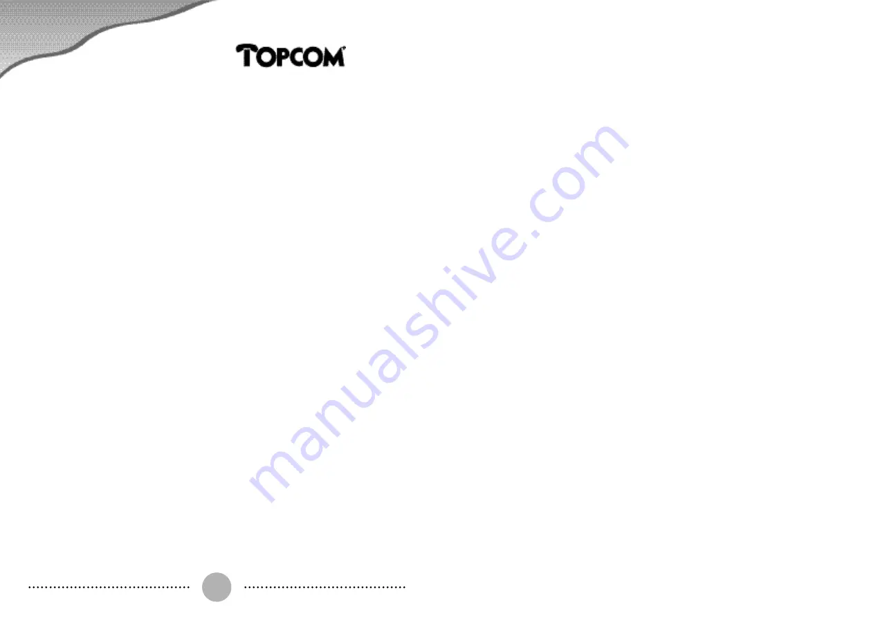 Topcom MIRA 100 Operating Manual Download Page 11