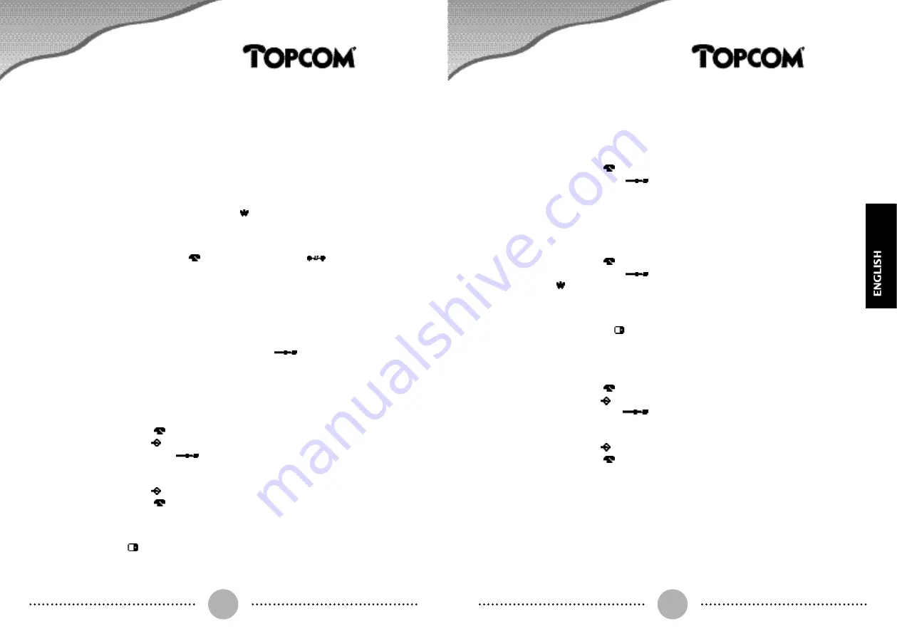 Topcom Mira 200 Operating Manual Download Page 8