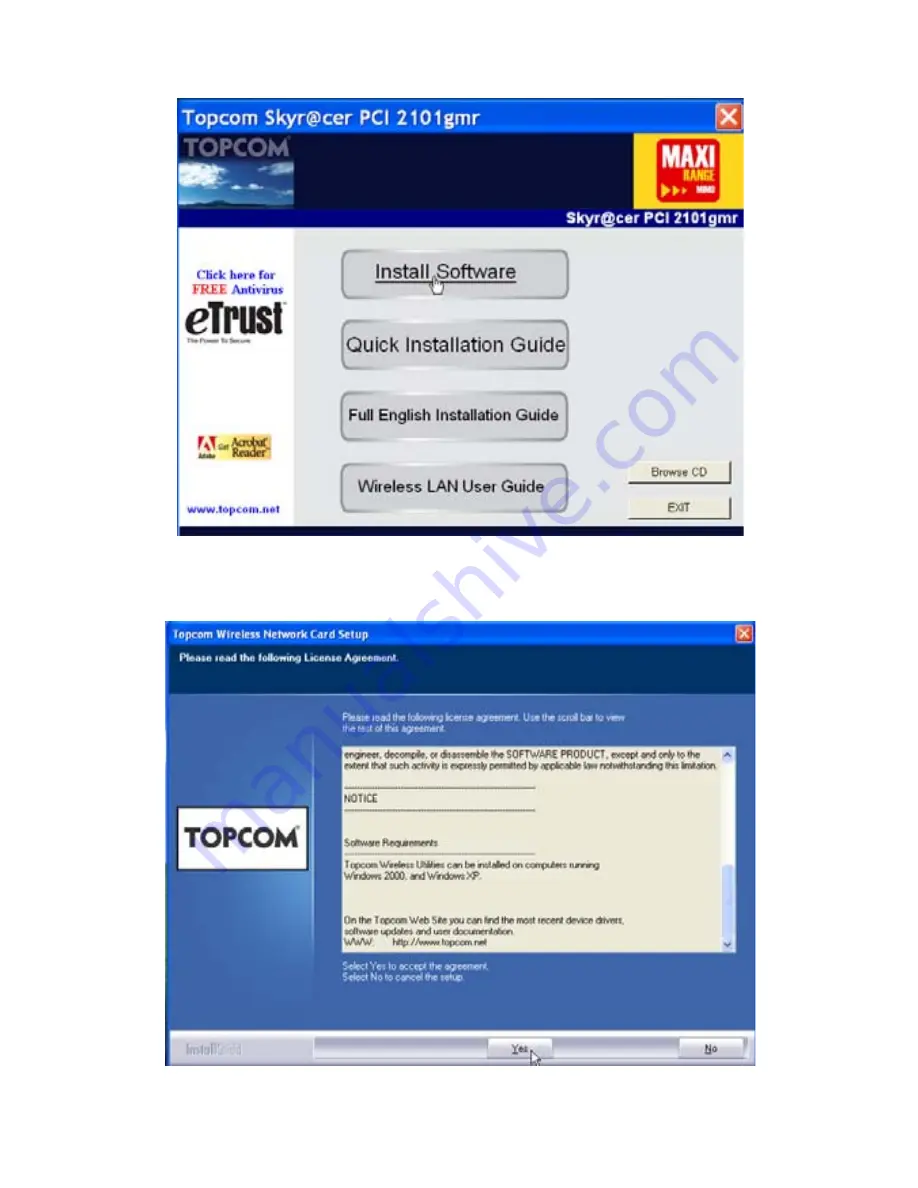 Topcom SKYR@CER PCI 2101GMR Скачать руководство пользователя страница 66