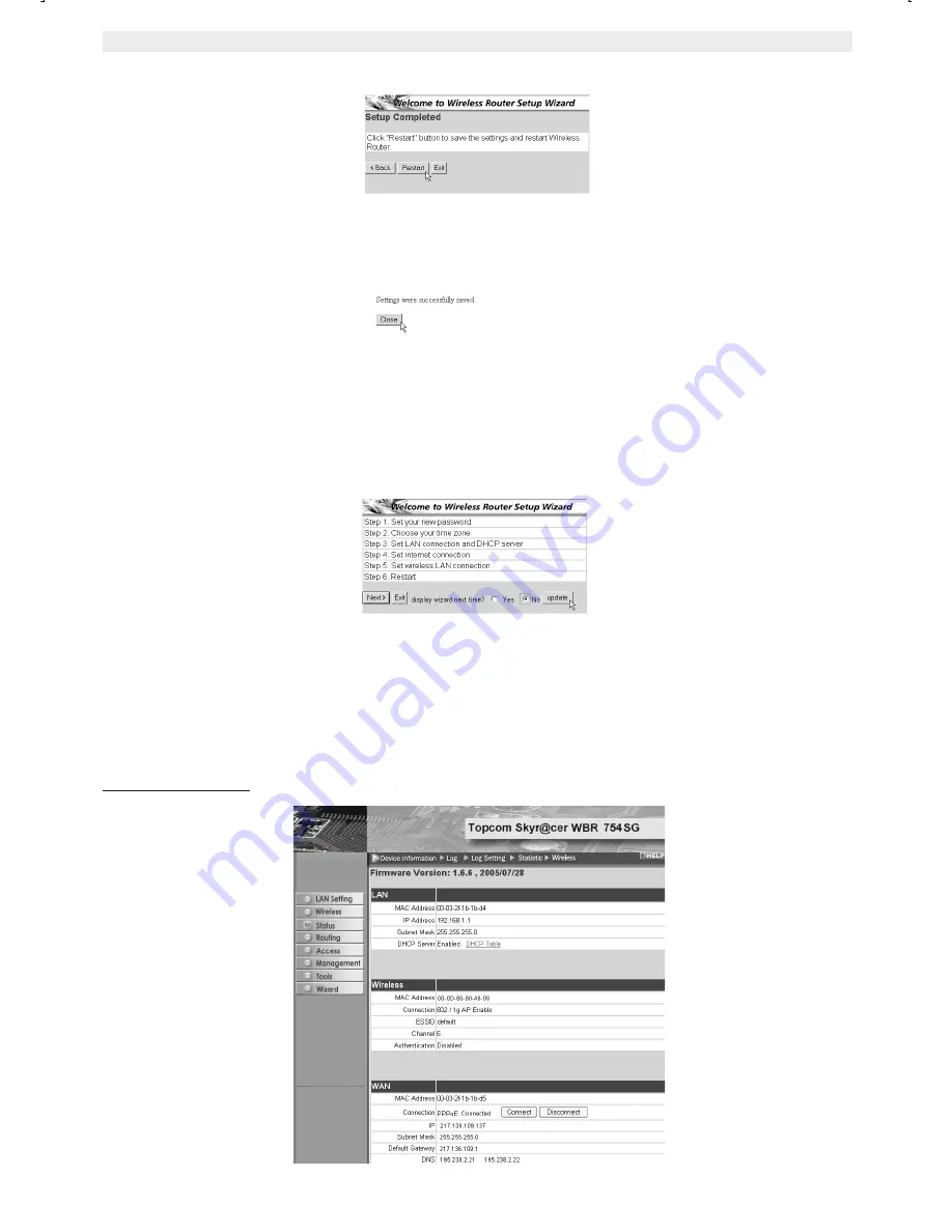 Topcom Skyr@cer WBR 754SG Quick Installation Manual Download Page 92