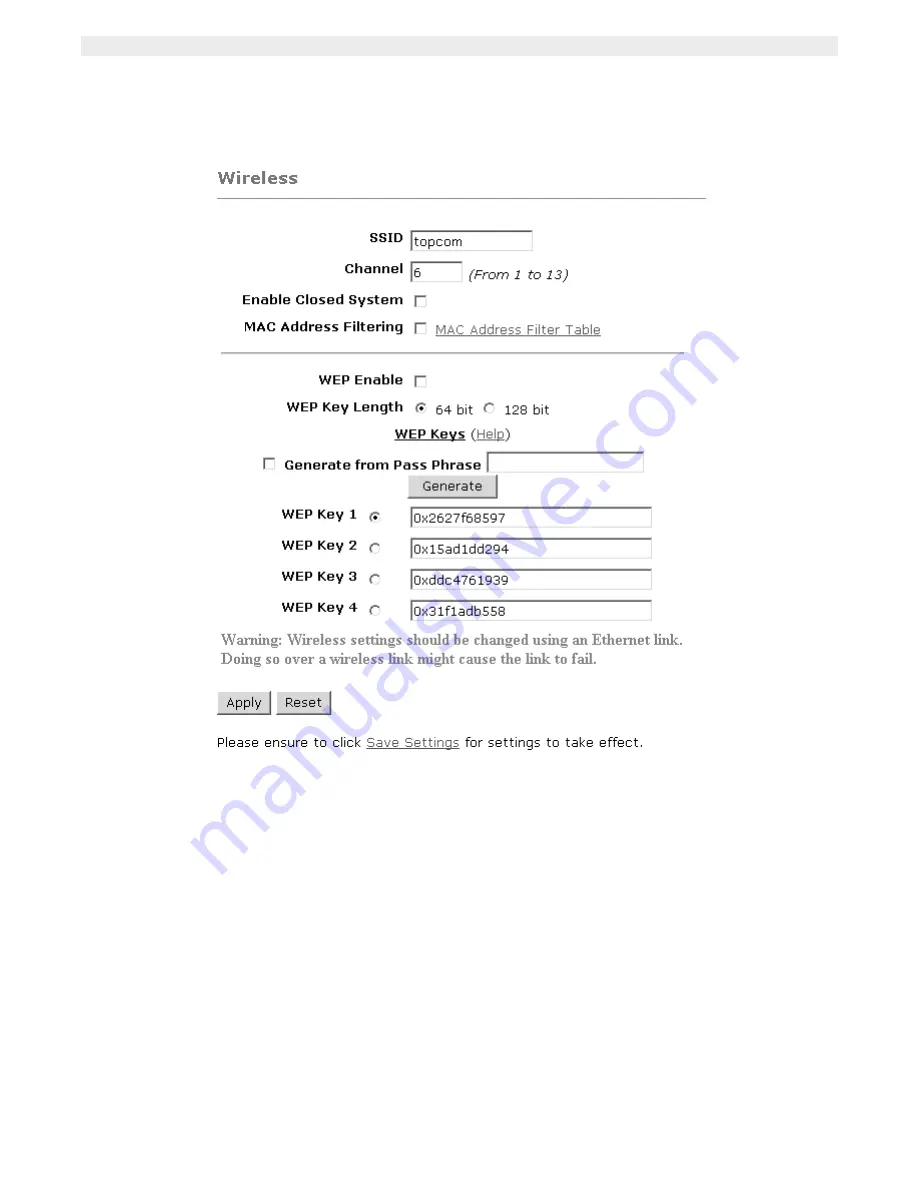 Topcom Webr@cer 1104 Скачать руководство пользователя страница 68