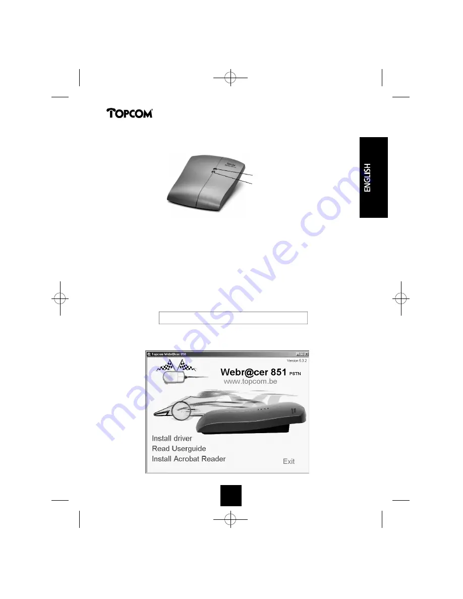 Topcom Webr@cer 851 PSTN Скачать руководство пользователя страница 5