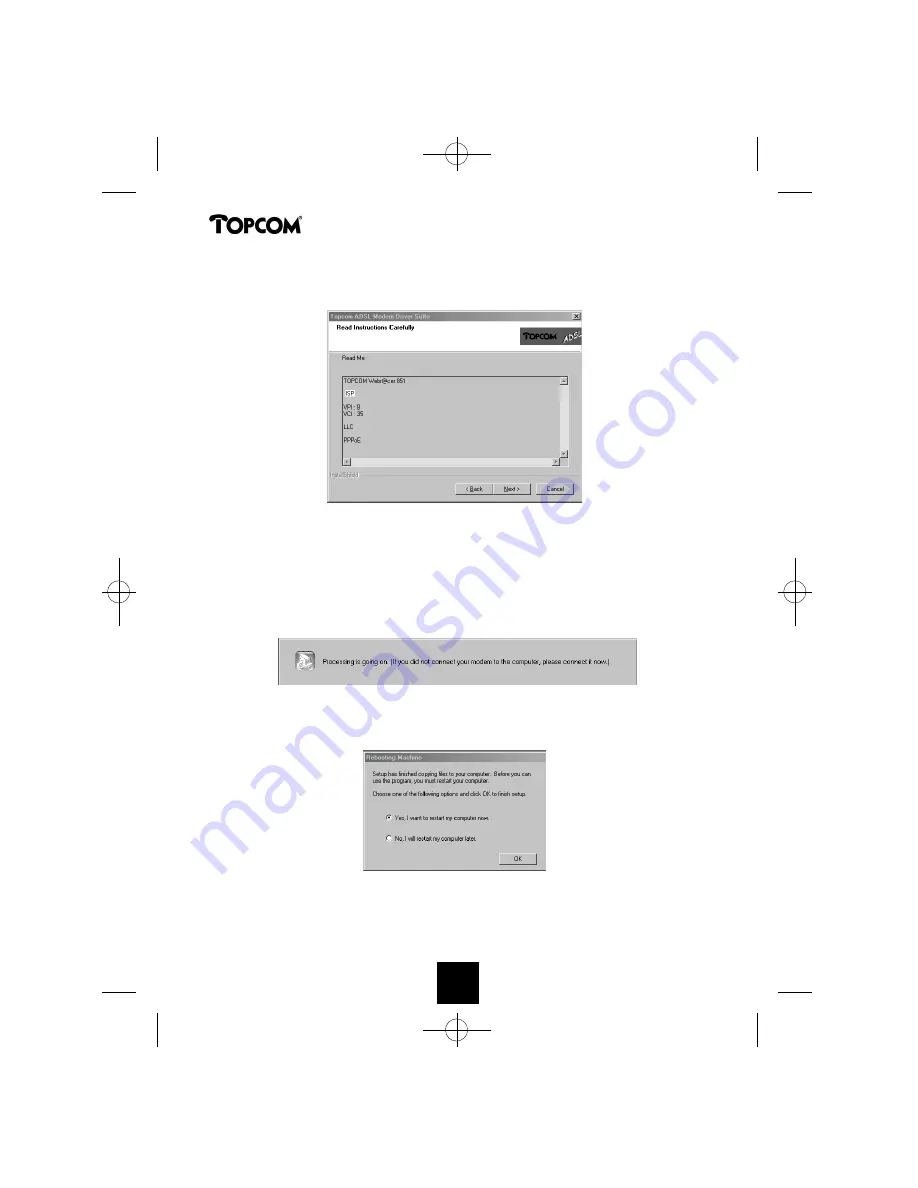 Topcom Webr@cer 851 PSTN Скачать руководство пользователя страница 44