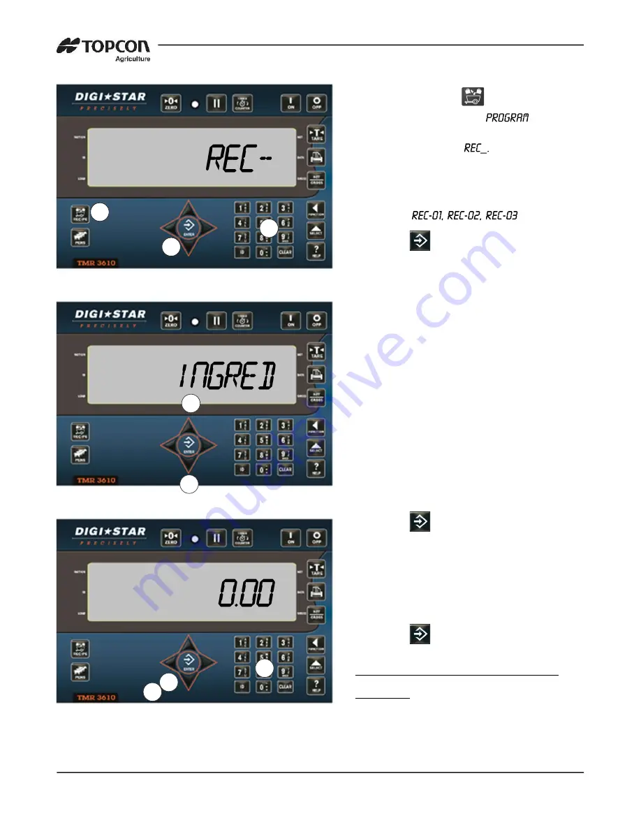 Topcon DIGI-STAR TMR3610 Operator'S Manual Download Page 38