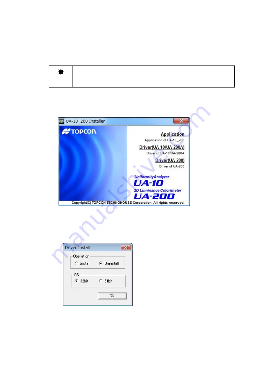 Topcon UA-10 Series Instruction Manual Download Page 37