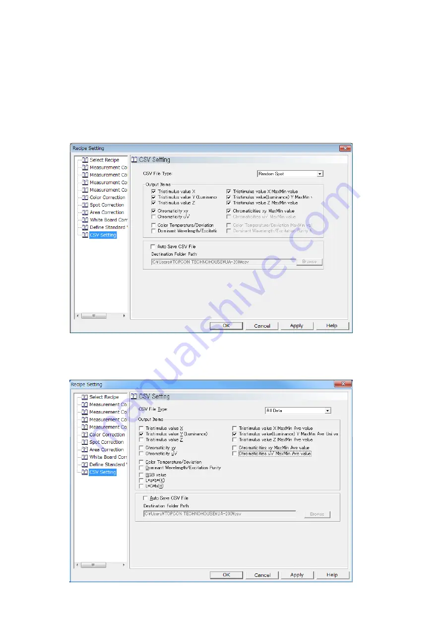 Topcon UA-10 Series Instruction Manual Download Page 112