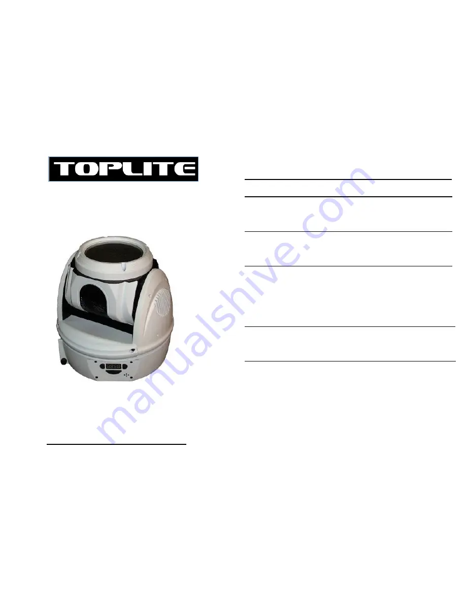 TopLite International Merlin-W60 Operation Manual Download Page 1