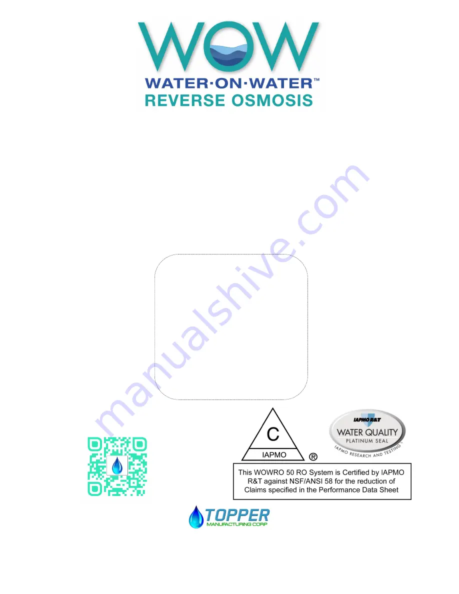 Topper 20-209-001 Installation & User Manual Download Page 1