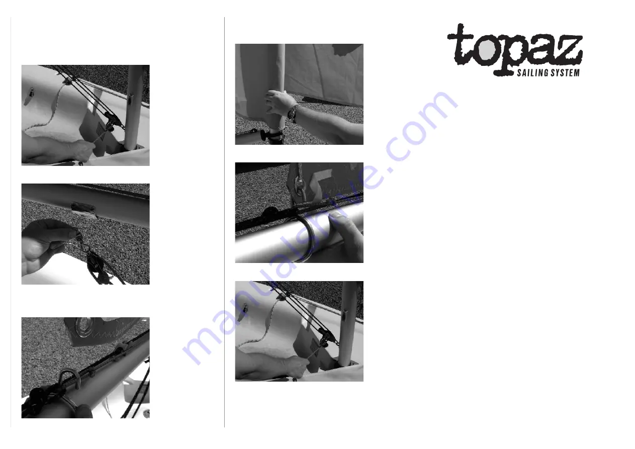 Topper Topaz RACE PLUS Rigging Instructions Download Page 7