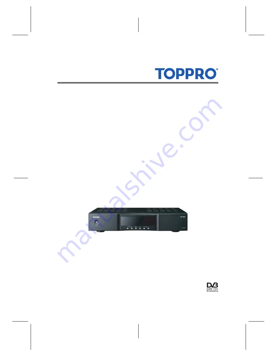 Toppro TPR-5000 Скачать руководство пользователя страница 1