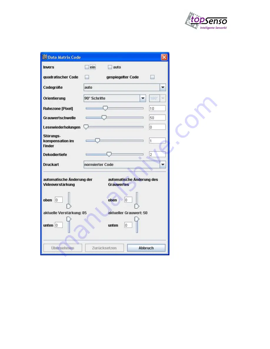 topSenso topCam 6500 Manual Download Page 29