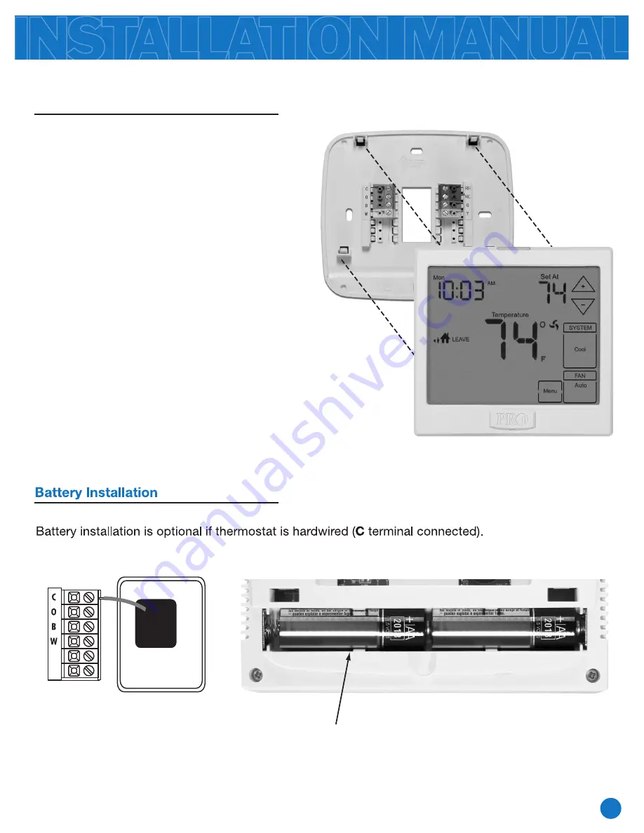 Toptech T915 Installation Manual Download Page 9