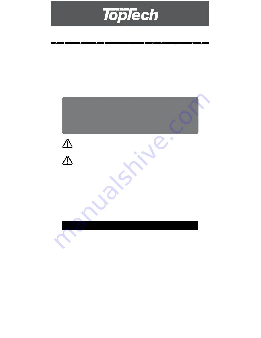 Toptech TT-P-411 User Manual Download Page 9