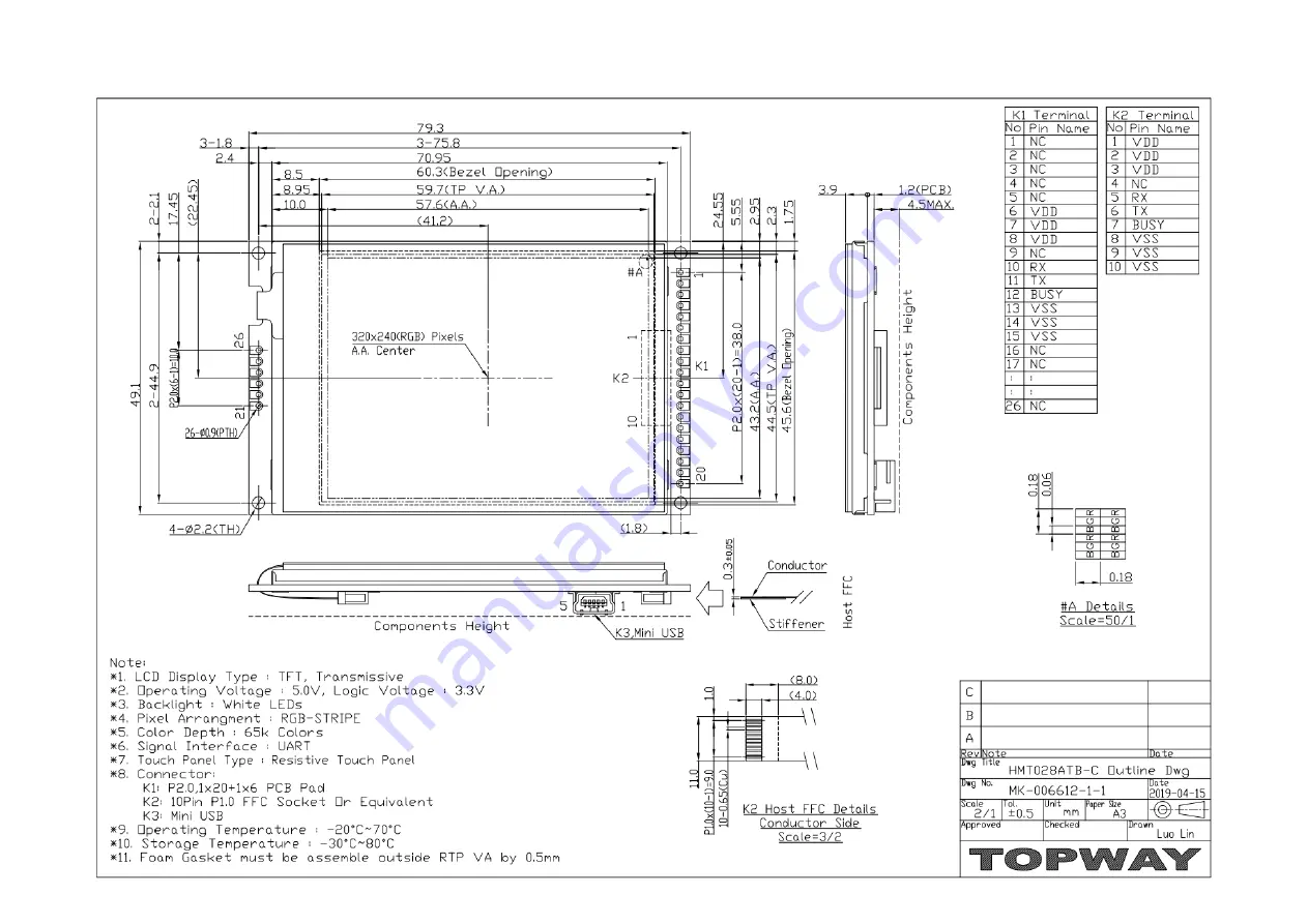 Topway HMT028ATB-C Скачать руководство пользователя страница 14