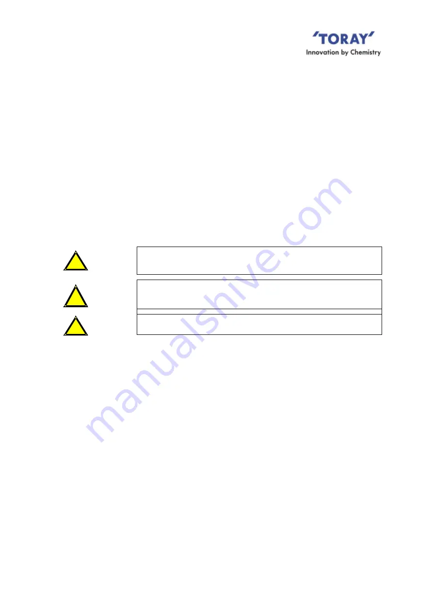 Toray NHP210 Series Instruction Manual Download Page 34