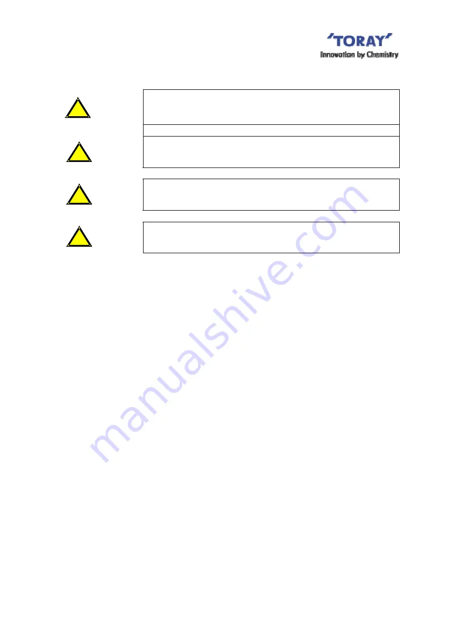 Toray TMR140 Series Instruction Manual Download Page 33