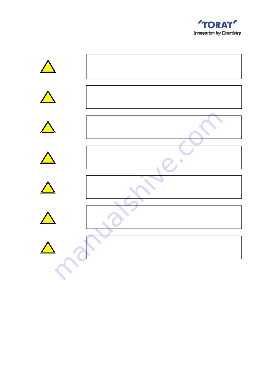 Toray TMR140 Series Instruction Manual Download Page 42