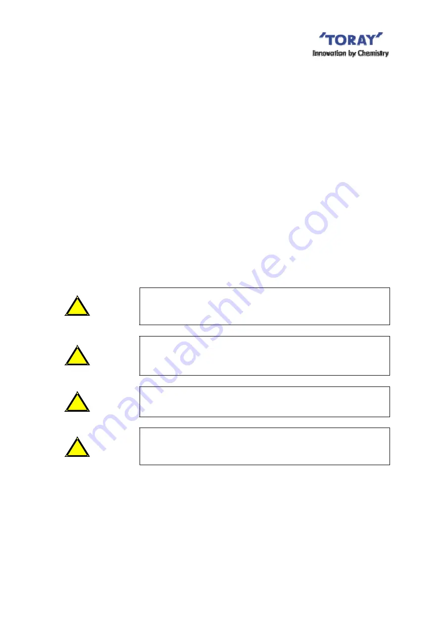 Toray TMR140 Series Instruction Manual Download Page 45