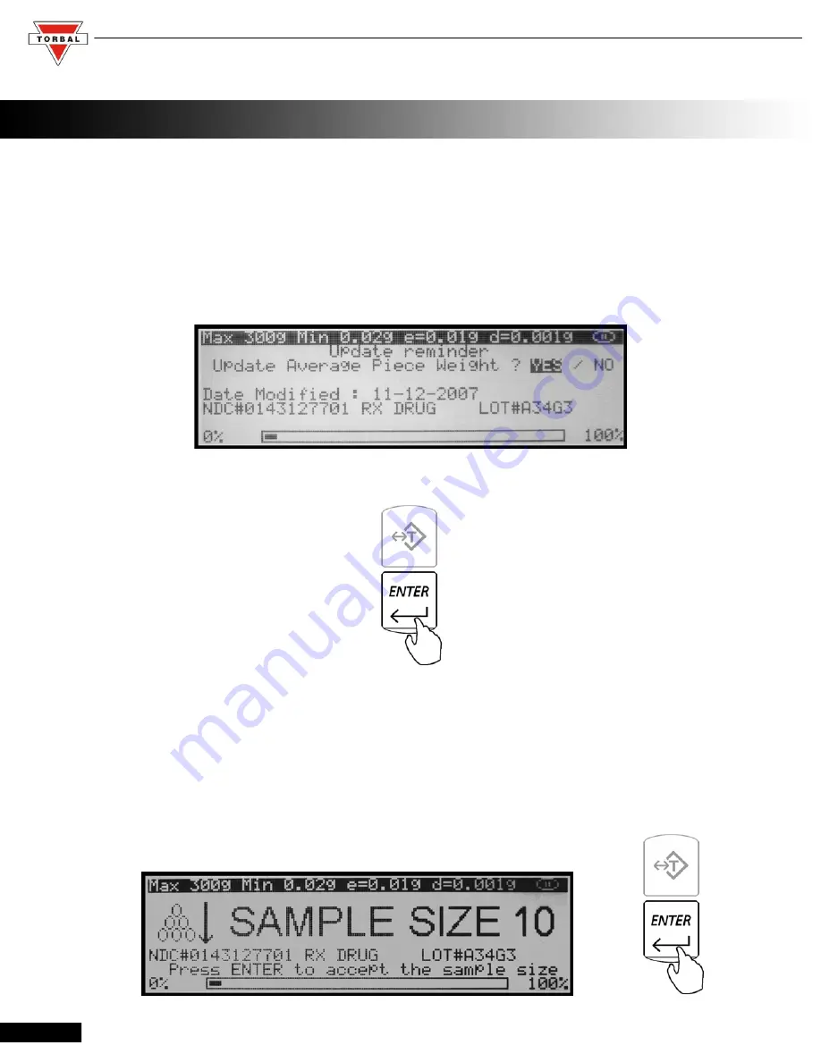 Torbal DRX 5 Series Instruction Manual Download Page 55