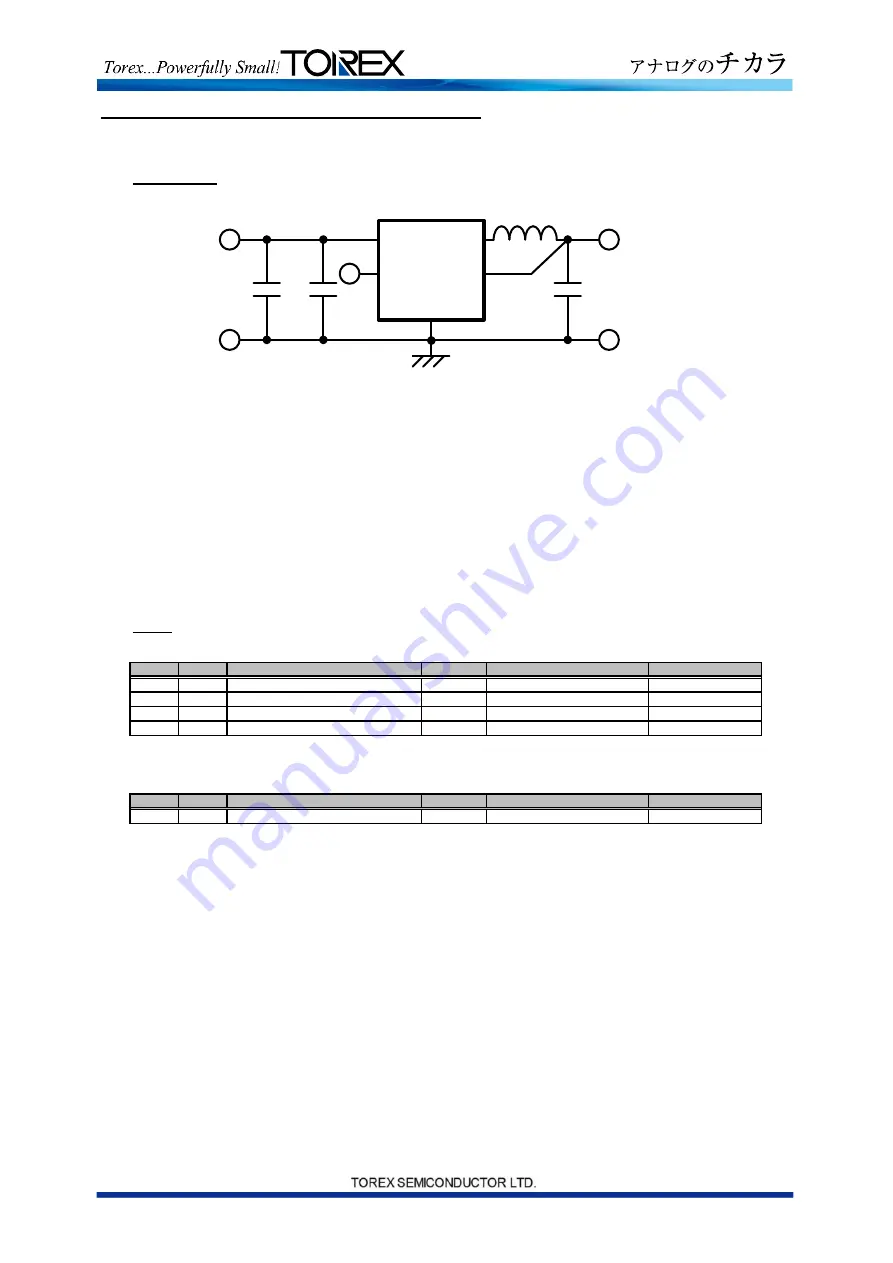 Torex XC9281B33E0R-G User Manual Download Page 4